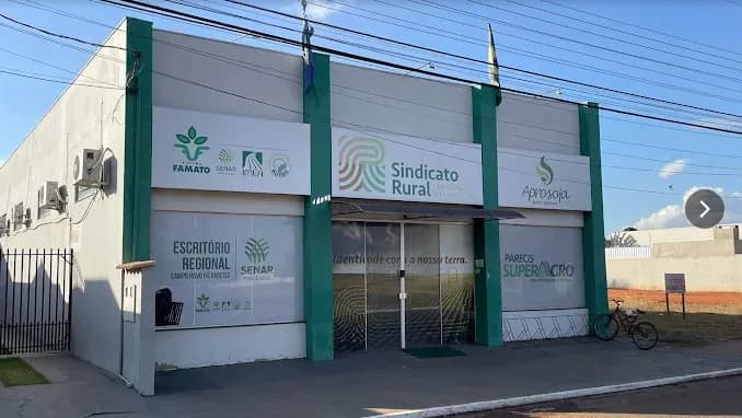 Fachada da sede do Sindicato Rural de Campo Novo do Parecis